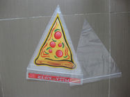Tam giác Ldpe Grip Túi có dán cho Pizza Saver, Zipper Đóng