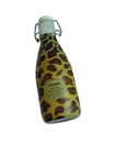 PET Brown Leopard In Shrink Tay áo Nhãn cho chai nước uống cho em bé