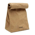 Túi giấy kraft tự nhiên tùy chỉnh cho bao bì thực phẩm, túi giấy màu nâu trơn