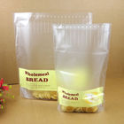 Doypack túi nhựa bóng kính tùy chỉnh cho bánh mì / bao bì thực phẩm ăn nhẹ
