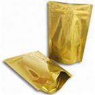 Túi nhựa bóng vàng Bao bì có khóa kéo / Túi in vàng