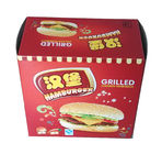 Giấy trắng Bao bì hộp giấy in đầy màu sắc cho Hamburger