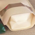Túi giấy tùy chỉnh cho thực phẩm ăn nhẹ, túi giấy kraft cho bỏng ngô với cửa sổ
