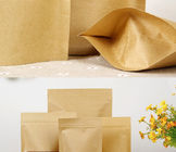 Túi giấy tùy chỉnh cho thực phẩm ăn nhẹ, túi giấy kraft cho bỏng ngô với cửa sổ