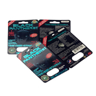 Thị trường Hoa Kỳ Thuốc tình dục giấy Blister Card Packaging For Rhino 69 / Tiger/ Black Mamba Pills