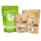 Các túi giấy kraft thiết kế riêng tùy chỉnh cho bánh quy bánh hạt thực phẩm bột thực phẩm thú cưng Biodegradable Proof Packaging Pouc