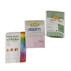 Sản phẩm bán buôn tùy chỉnh in Thẻ giấy kraft đứng cao cho thực phẩm Bột hạt gạo trà gia vị Mylar túi phân hủy sinh học