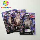 Rhino 69/7 Capsule Sex Pills Card Blister Bao bì Mờ / Bề mặt bóng