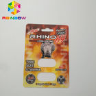 Rhino 69/7 Capsule Sex Pills Card Blister Bao bì Mờ / Bề mặt bóng