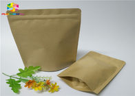 Túi giấy kraft tùy chỉnh Nut Craft Sugar Snack Food Window Bao bì Ziplock