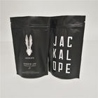 Mờ đen thực phẩm đóng gói phim đứng lên túi cà phê Logo tùy chỉnh với dây kéo hàng đầu