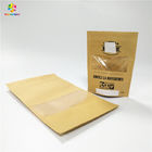 Tùy chỉnh in túi trà Snack Bao bì giấy kraft Doypack hữu cơ với cửa sổ
