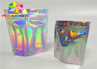 in ấn dây kéo nhựa mylar lá ziplock bao bì hologram laser hologram đứng lên túi zip túi cho quà tặng / chai