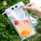 Chất liệu nhựa PET Nước ép thực phẩm Túi đóng gói Túi Doypack CMYK In bằng tay cầm