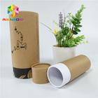 Brown Composite Push Up Bao bì ống giấy In offset cho dụng cụ làm vườn