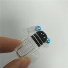 PS Mini Rhino Pills Container Chai nhựa trong suốt Phong cách hình bát giác với nắp kim loại