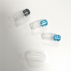 PS Mini Rhino Pills Container Chai nhựa trong suốt Phong cách hình bát giác với nắp kim loại