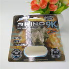 Rhino Series 3D Bao bì thẻ vỉ Rhino 9K / 7/12 cho viên thuốc tăng cường nam