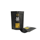 Black Aluminum Foil Pouch Packaging Coffee Bag Leak / Moisture Proof With Valve