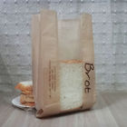 Bánh mì / sữa Túi giấy kraft nhiều lớp với cửa sổ rõ ràng