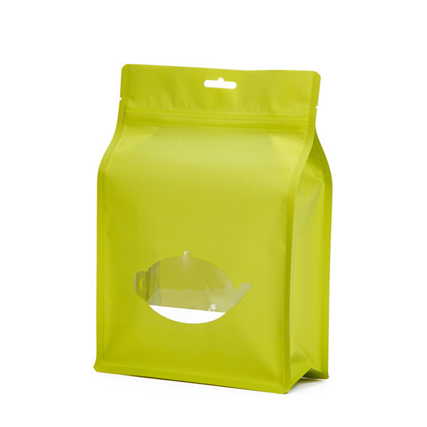 Túi giấy bao bì bằng giấy kraft đứng lên bao bì bằng nhựa nhôm với ziplock