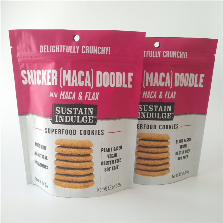 Túi nhựa Snack Bao bì Logo Logo tùy chỉnh Mylar Doypack cho khoai tây chiên / Bánh quy