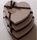 Hình trái tim trang trí sang trọng tái chế hộp quà tặng giấy, hộp giấy kem cho sô cô la