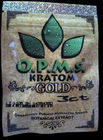 Kratom Herbal Incense Bao bì Zip Lock Bag, 3ct OPMS Capsules Kratom Bag