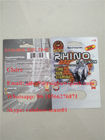 Mới nhất in 3D thuốc tăng cường nam gấp thẻ nhựa Rhino 25 / Crazy Rhino 50k bao bì vỉ