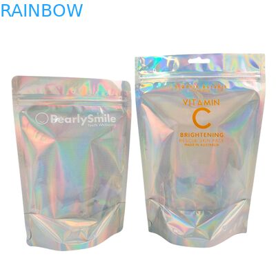 Túi đựng màu holographic tùy chỉnh với chức năng chống mùi và có thể đóng lại