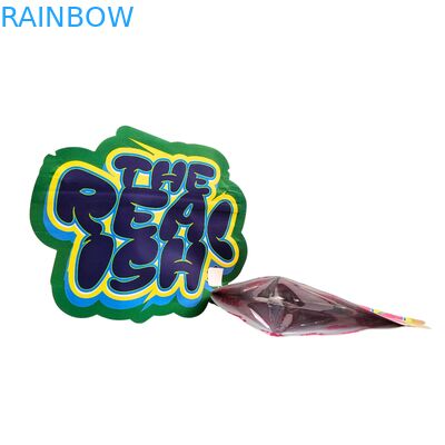 Túi Mylar Ziplock 3.5g 7g 14g có thể ăn được, chống trẻ em, lá nhôm cho bánh quy, kẹo dẻo