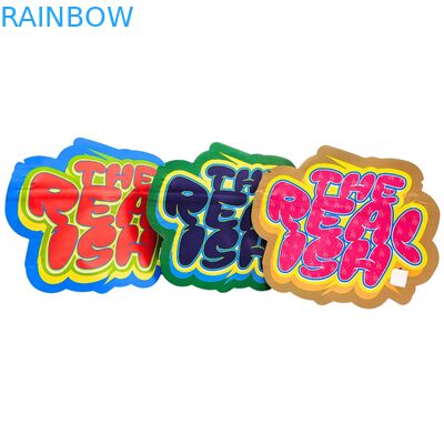 Túi Mylar Ziplock 3.5g 7g 14g có thể ăn được, chống trẻ em, lá nhôm cho bánh quy, kẹo dẻo