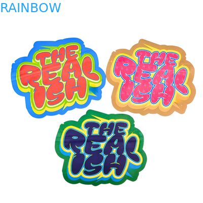 Túi Mylar Ziplock 3.5g 7g 14g có thể ăn được, chống trẻ em, lá nhôm cho bánh quy, kẹo dẻo