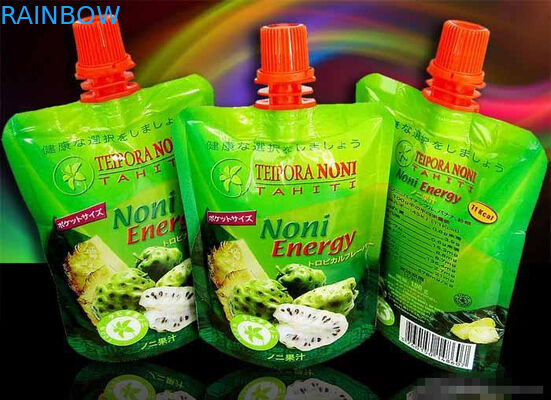 Nước ép trái cây Spout túi đóng gói với nắp