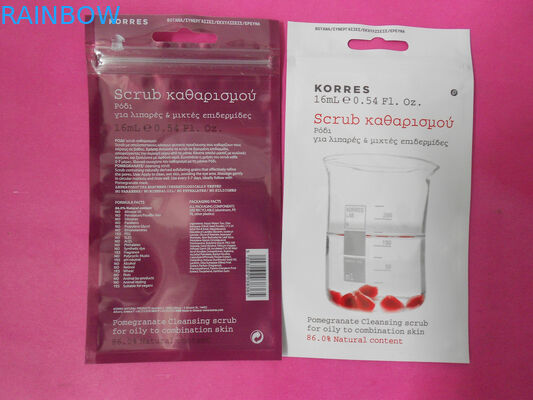 Túi đựng mỹ phẩm phẳng tùy chỉnh với PET / AL / PE, OPP / AL / PE