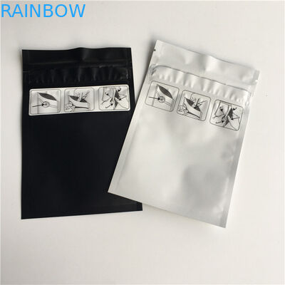 Childproof Smell Proof Ziplock In tùy chỉnh Mylar Nhôm Lá Túi cho Hoa khô Hạt giống Túi đóng gói