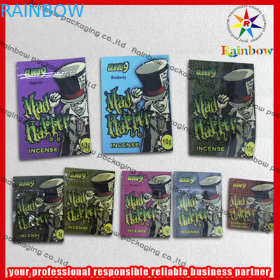 Lá nhôm thảo dược hương Zip Túi nhựa tái chế với Zipper