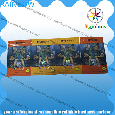 Bao bì nhựa đầy màu sắc, túi hương thảo dược với Ziplock