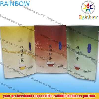 Túi trà Gusset dưới cùng Bao bì có in logo cho trà lá lỏng lẻo