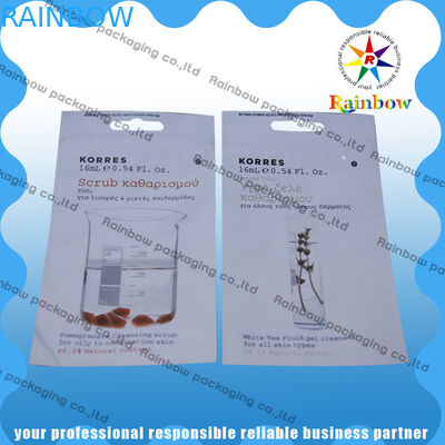 Túi đựng bao bì Korres Comantic với cửa sổ rõ ràng và lỗ xử lý