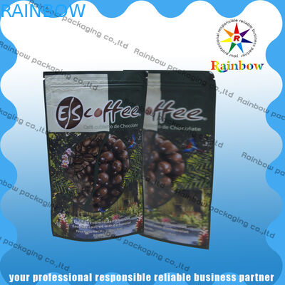 Túi trà lá nhôm bao bì với Ziplock và đáy tròn