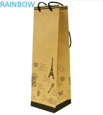 Túi giấy bao bì tùy chỉnh có tay cầm cho rượu và quà tặng