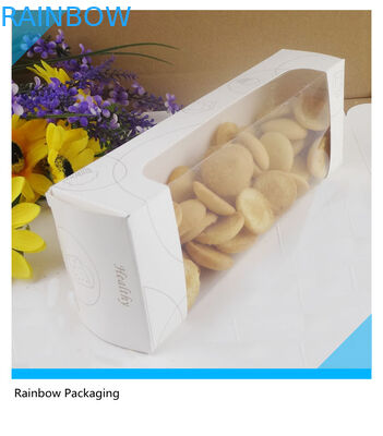 Fancy Cake Paper Bao bì Hộp tái chế với cửa sổ trong suốt