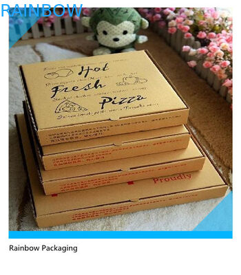 Take Away Pizza Paper Box Bao bì có thể gập lại với bề mặt in