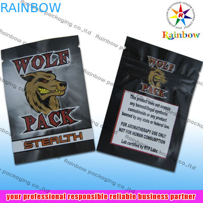 Thảo dược hương Zip Túi nhựa không vỡ với in ống đồng