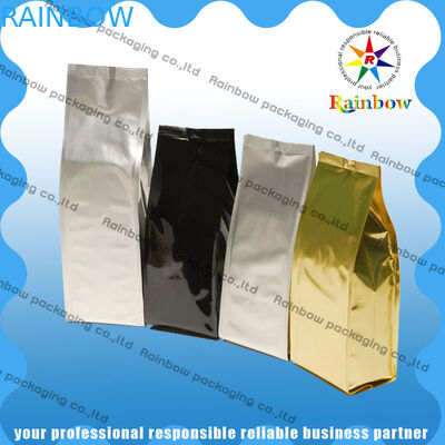 Cà phê tùy chỉnh Đứng lên Túi đầy màu sắc In nhẹ Với Ziplock