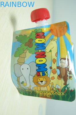 Vật liệu tùy chỉnh Thực phẩm cho trẻ em Nhôm Lá Spout Túi Bao bì Với In đầy đủ