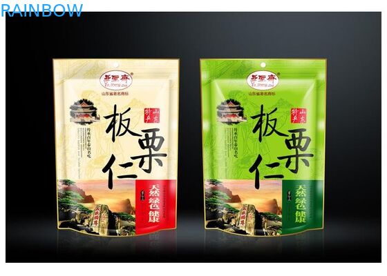Đứng lên Túi nhựa thời trang Bao bì Zipper Zipper cho Snack