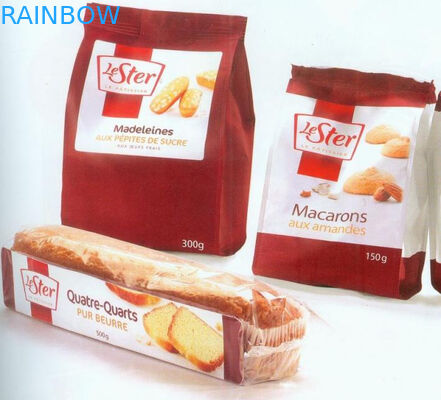 Tái chế túi giấy tùy chỉnh Grip Nhiều con dấu cho bao bì bánh mì