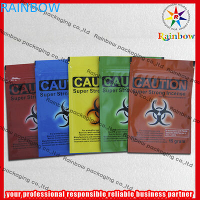 Túi thảo dược đầy màu sắc có thể tái chế Ziplock Gravure Printing